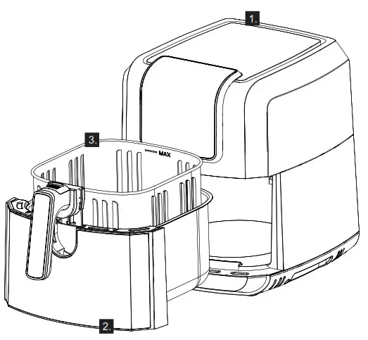 gorenje AF1700DB Air Fryer- 1