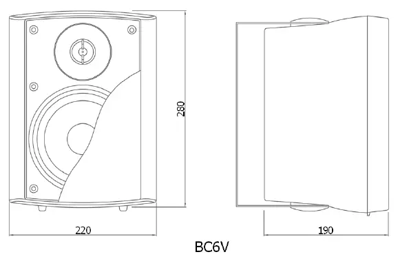 av-link BCV Series 952717UK 100V Indoor Speakers fig 4