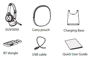GRANDSTREAM- GUV3050 -Wireless -Bluetooth- Headset- fig 2