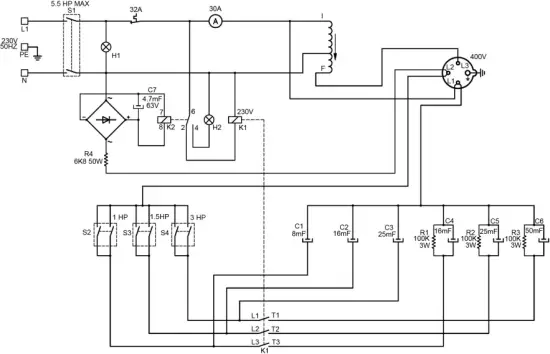 Clarke PC60 - WIRING DIAGRAM