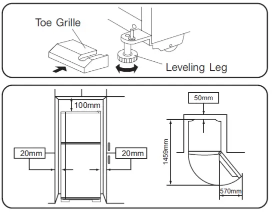 MITSUBISHI ELECTRIC MR-458ER Refrigerator-Freezer fig 6