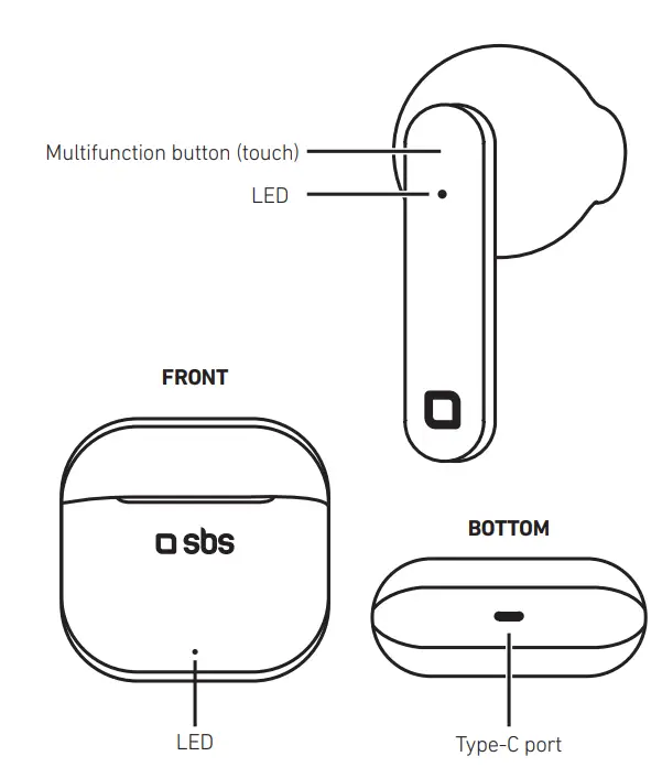 sbs-TEEARAIRFREET-WSBTA Air Free -TWS Wireless- Earphones-fig 1