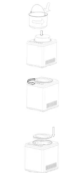H Koenig hf340 Vertical Ice Cream Maker 3
