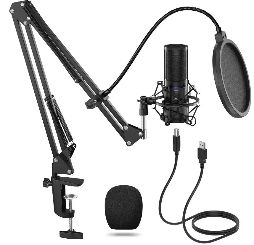 TONOR-USB-Microphone-Kit-Streaming-Podcast-PC-Cardioid-Condenser-Computer-Mic-for-Gaming-image