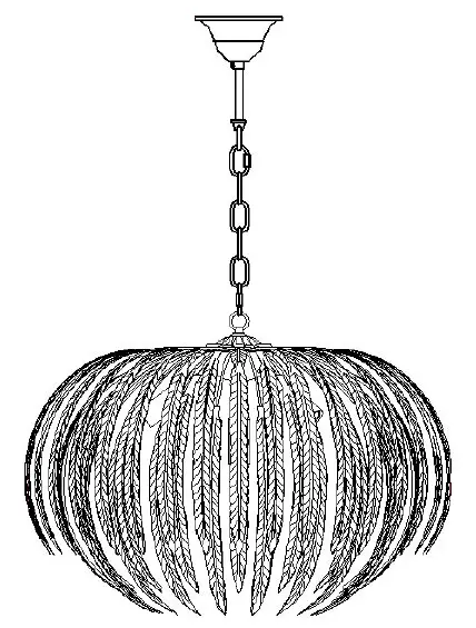 Montserrat Gold Leaf Pendant