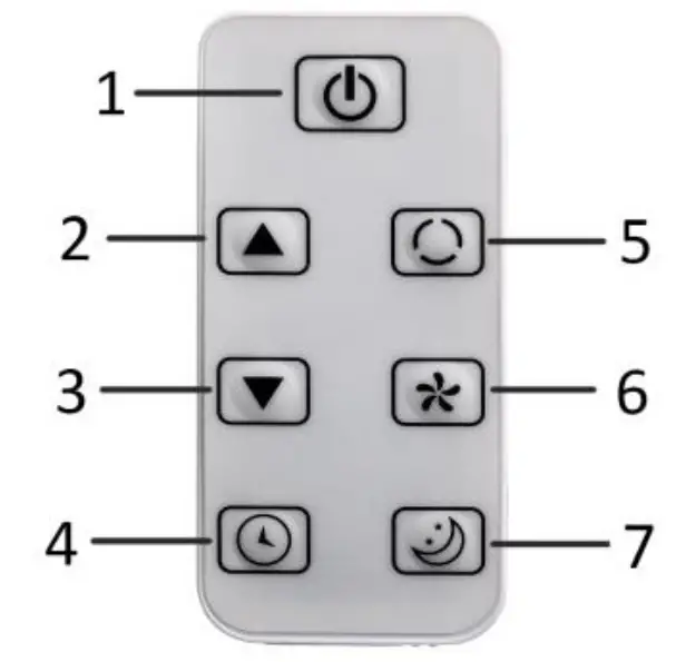 INSIDO 89980108 Portable Air Conditioner - Remote control