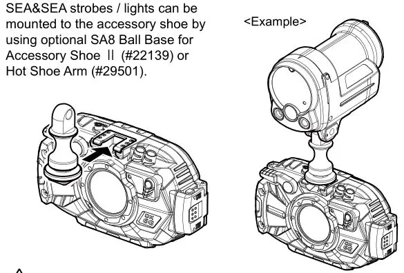 SEA SEA Camera Housing System - Accessory shoe