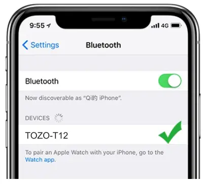 TOZO T12 True Wireless Stereo Earbuds - app1