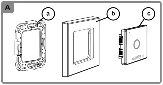 sOmfy 1822651 Smoove Lighting IO Wall Mounted Wireless Radio Control - fig 1