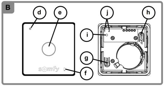 sOmfy 1822651 Smoove Lighting IO Wall Mounted Wireless Radio Control - fig 2