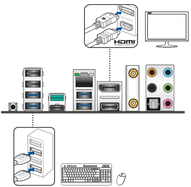 ASUS TUF Gaming B550 Plus Wifi II Motherboard - Connect input