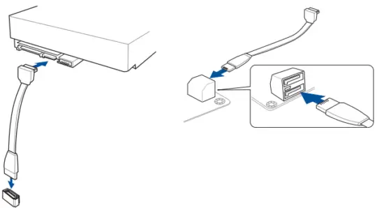 ASUS TUF Gaming B550 Plus Wifi II Motherboard - Install storage devices