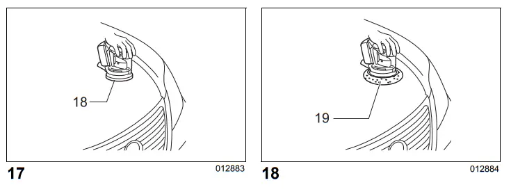 makita DBO140 Cordless Random Orbit Sander - fig 3
