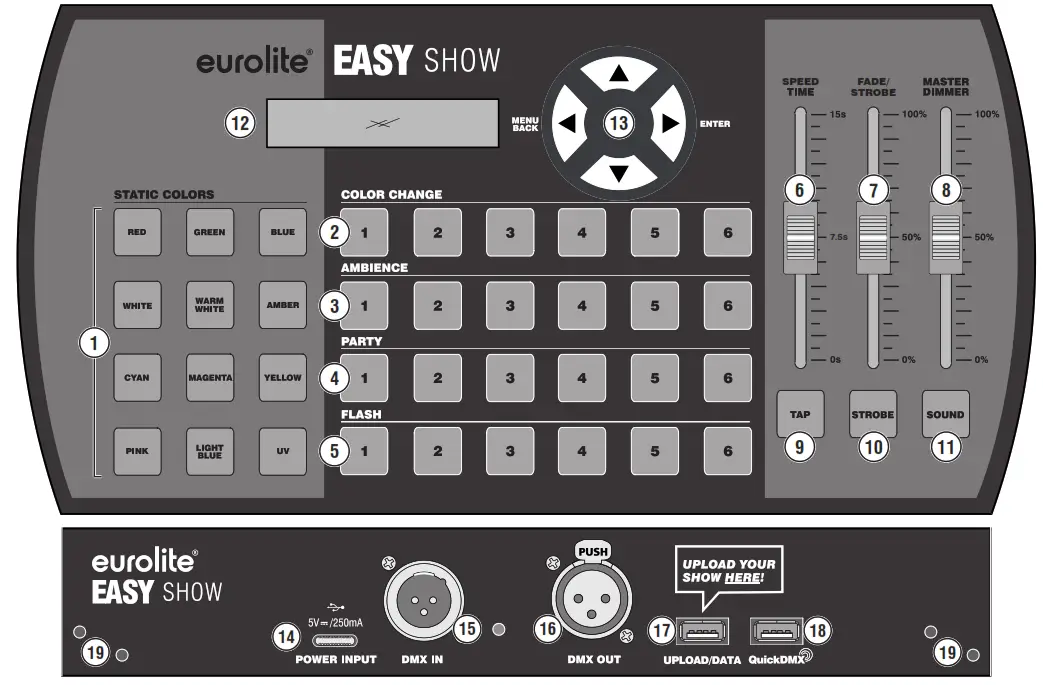 eurolite 70064578 Easy Show DMX Controller - fig 1