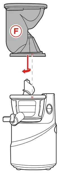 EMPV-BLDR03 150W 150W Cold Press Slow Juicer -cger