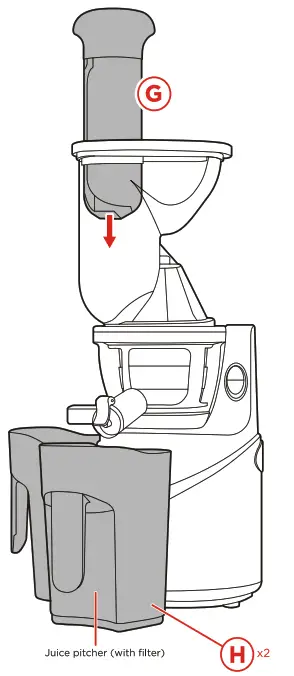 EMPV-BLDR03 150W 150W Cold Press Slow Juicer -g