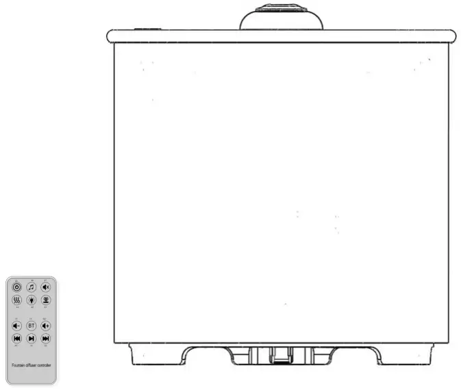XBRAND Music fountain aromatherapy machine-