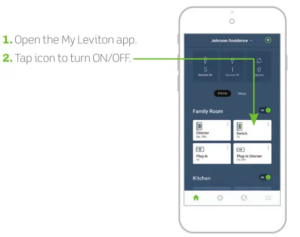 LEVITON DI-000-DN15S-02C Neutral 15A Switch - Test My Leviton app control
