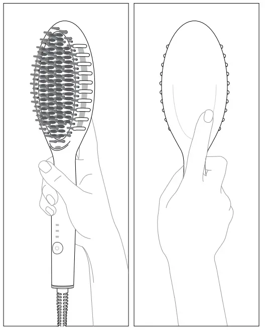 T3 77582 Edge Heated Smoothing and Styling Brush User Guide OPERATING INSTRUCTIONS