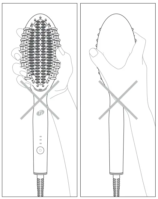 T3 77582 Edge Heated Smoothing and Styling Brush User Guide OPERATING INSTRUCTIONS