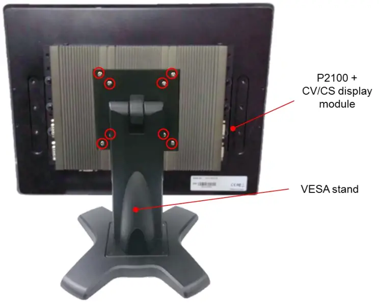 cincoze P2100 Series High Performance Convertible Computer -CV CS display module