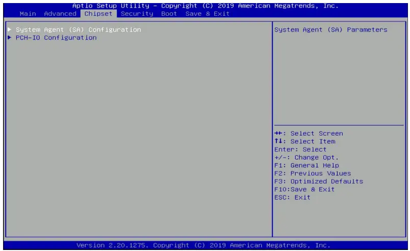 cincoze P2100 Series High Performance Convertible Computer - Chipset Setup