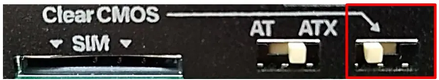 cincoze P2100 Series High Performance Convertible Computer - Clear CMOS Switch