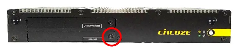 cincoze P2100 Series High Performance Convertible Computer - HDD bracket on screw hole side of HDD 2