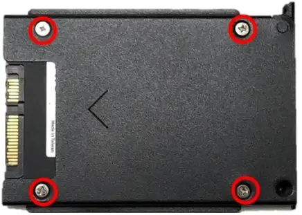 cincoze P2100 Series High Performance Convertible Computer - HDD bracket on screw hole side of HDD