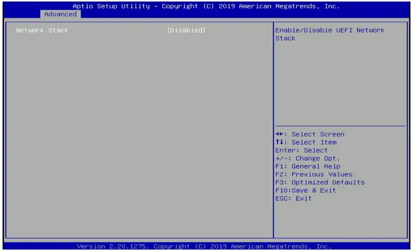 cincoze P2100 Series High Performance Convertible Computer - Network Stack Configuration