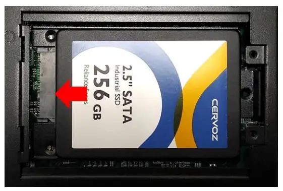 cincoze P2100 Series High Performance Convertible Computer -SATA hard drive on Bottom Side5