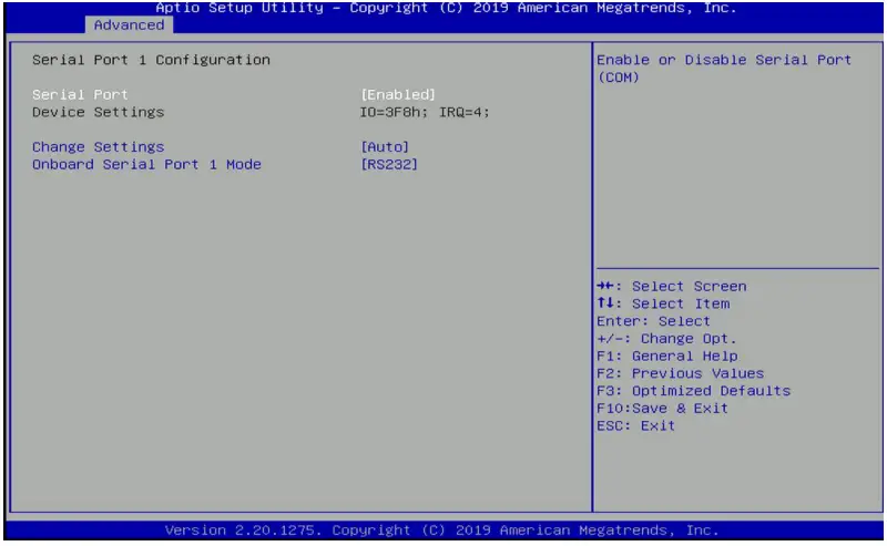cincoze P2100 Series High Performance Convertible Computer - Serial Port 1~4 Configuration