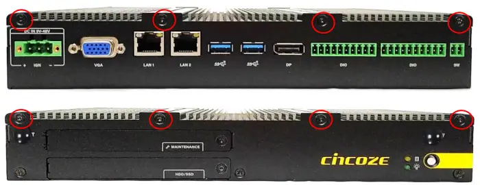 cincoze P2100 Series High Performance Convertible Computer -Top CoverTop Cover2