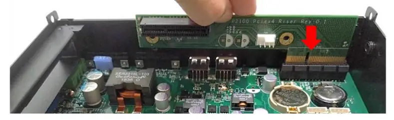 cincoze P2100 Series High Performance Convertible Computer - golden fingers of Riser card