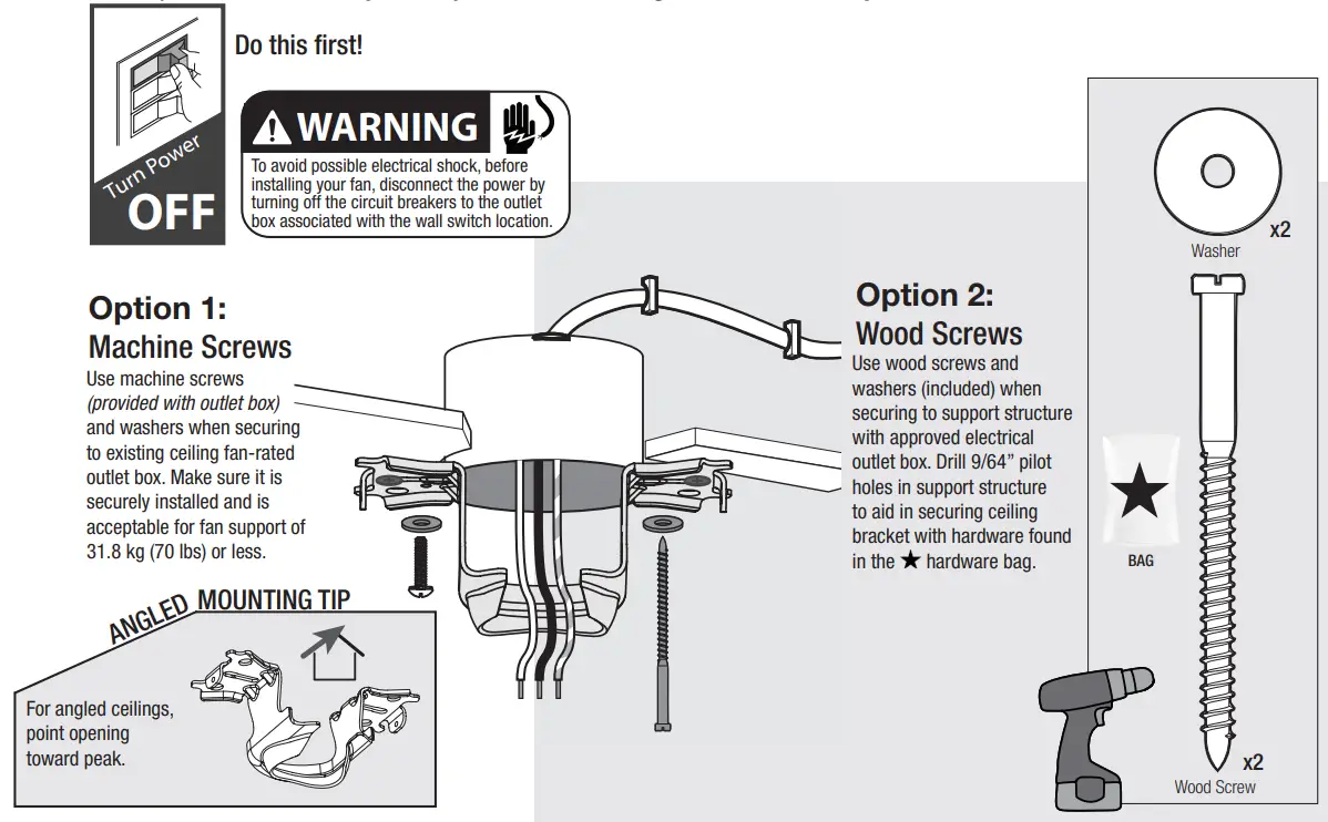 Hunter 51426 Hilmouth Ceiling Fan - 12