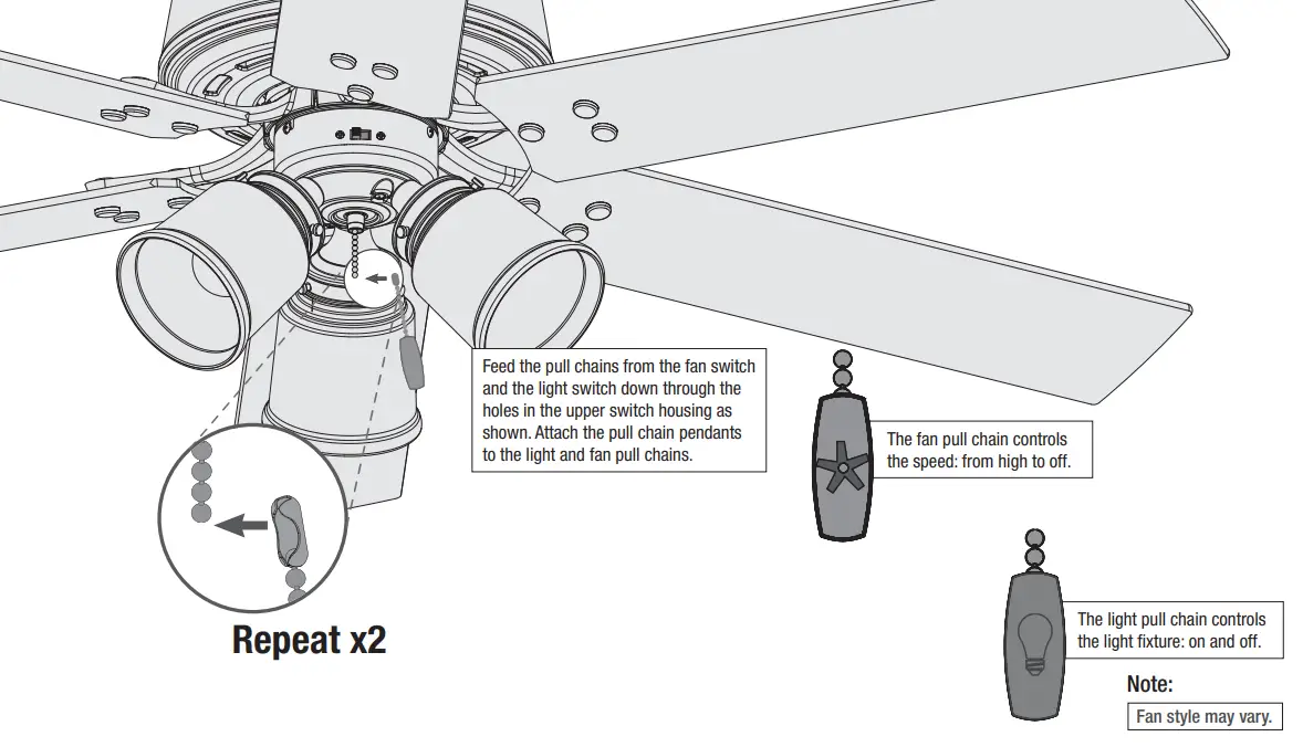 Hunter 51426 Hilmouth Ceiling Fan - 26