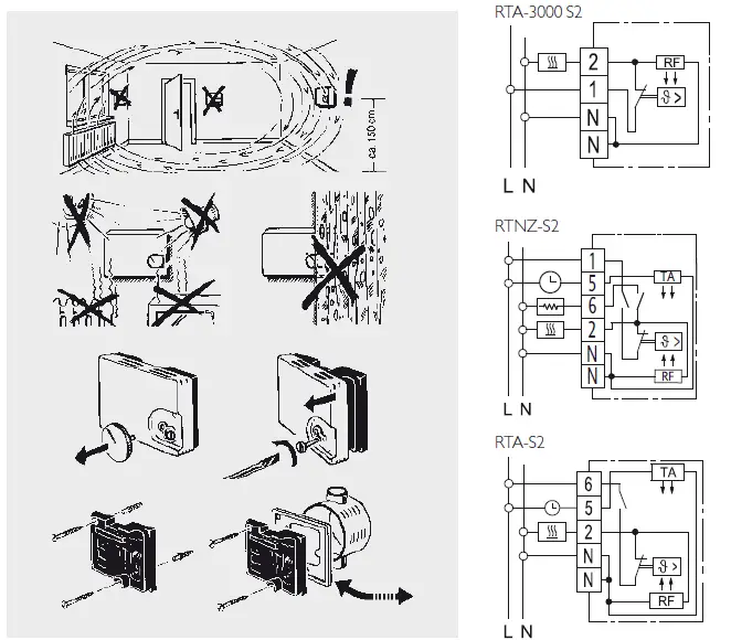 STIEBEL ELTRON RTNZ-S2 Room Temperature Controller