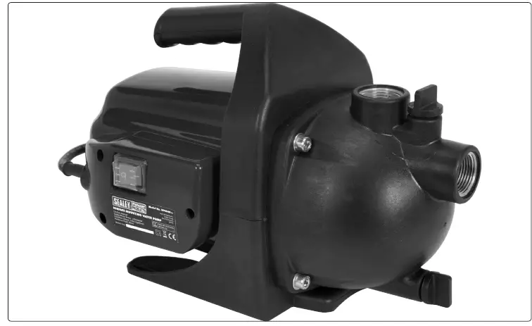 SEALEY WPS060.V2 Surface Mounting Water Pump FIG 3