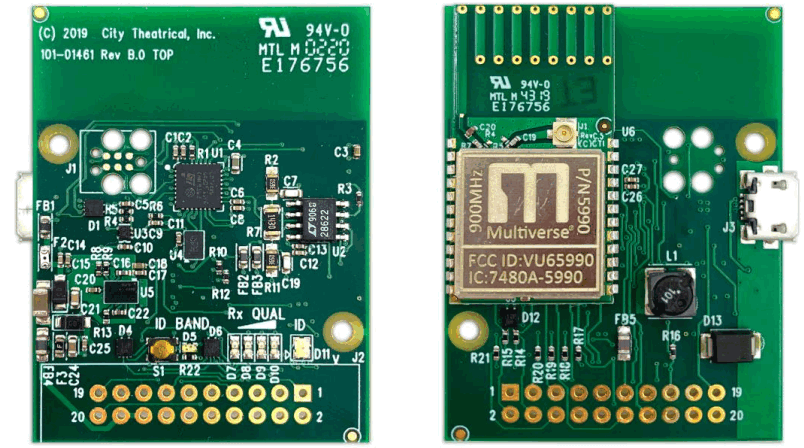 CITY THEATRICAL 5907 Multiverse Receiver Card 900MHz -