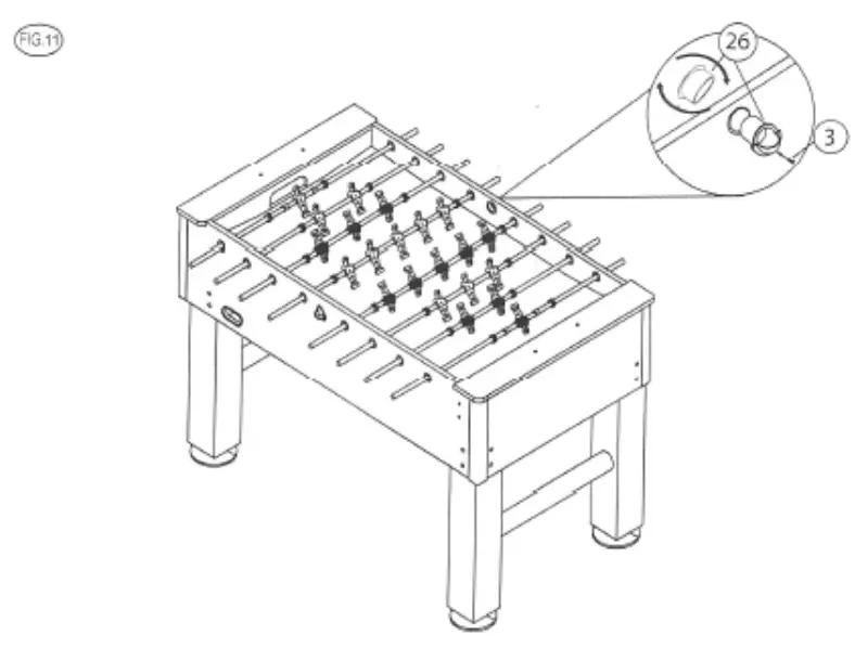 SIMBA Top Class Professional Soccer Table for Football - fig12