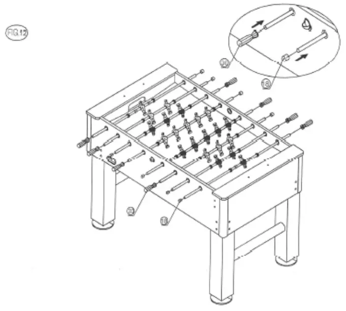 SIMBA Top Class Professional Soccer Table for Football - fig13