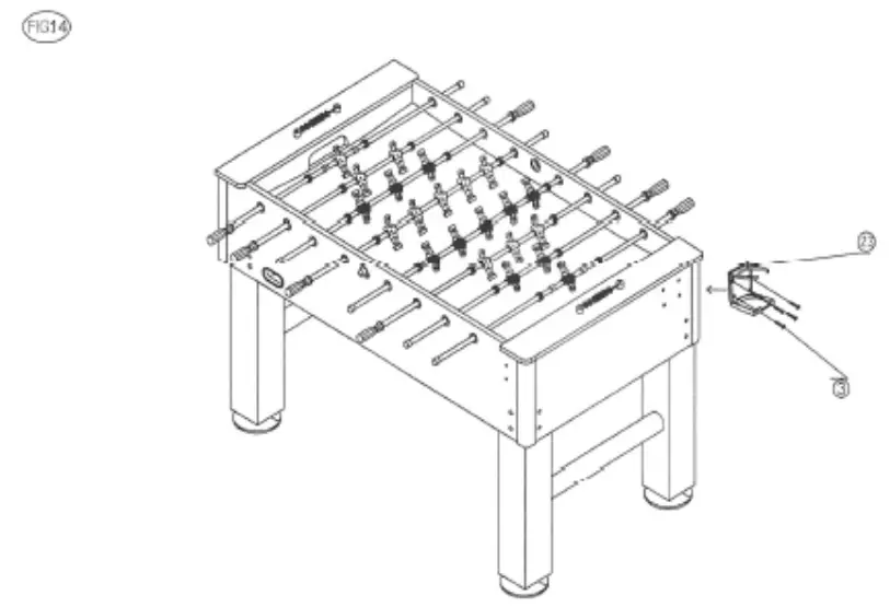 SIMBA Top Class Professional Soccer Table for Football - fig15