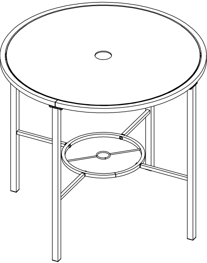 TDC USA INC 22589 5pc Wicker Patio Bistro Bar Set -fig4
