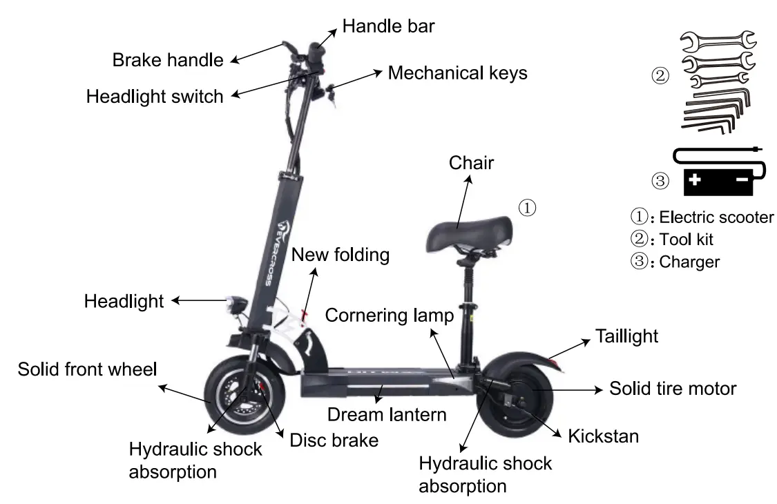 EVERCROSS H5 Electric Scooter - Fig 1