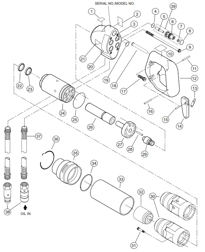 STANLEY CH15 Hydraulic Chipping Hammer - fig6