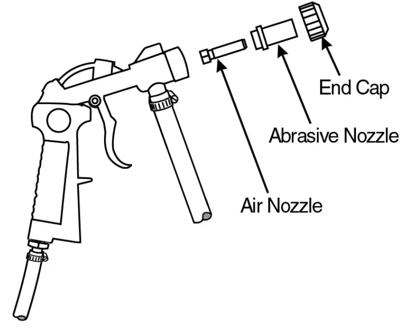 Clarke SB30 Sand Blast Cabinet - PTFE tape 4