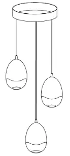 VONN VAP2203 Lighting LED Multi Light Pendant