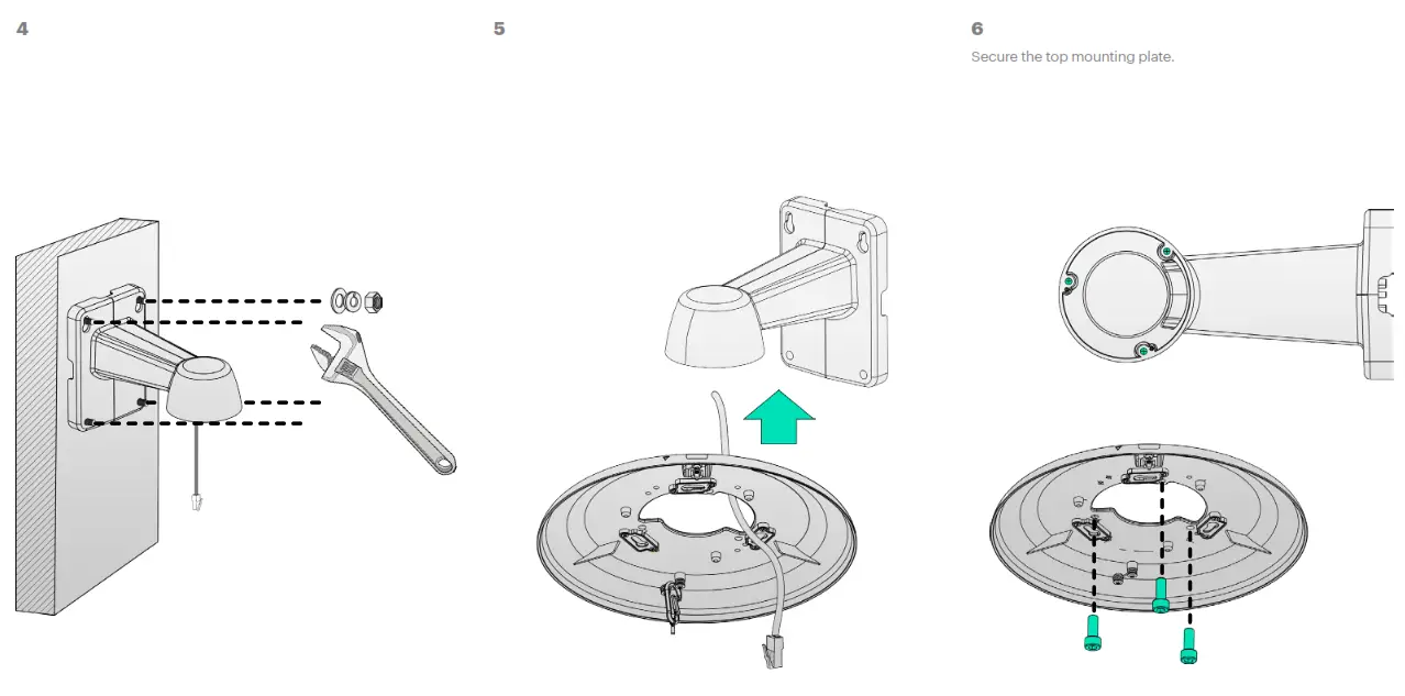 AVA Quad 4 X 5MP Camera - mounting