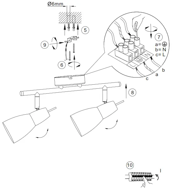 LeuchtenDireckt 11862 55 Julia LED Ceiling Light - fig