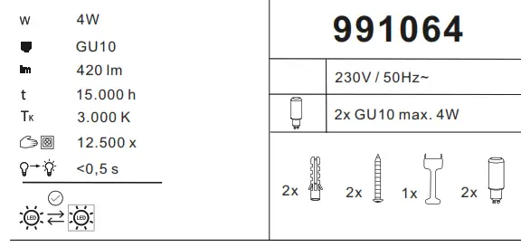 LeuchtenDireckt 11862 55 Julia LED Ceiling Light - fig2